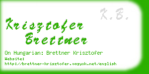 krisztofer brettner business card